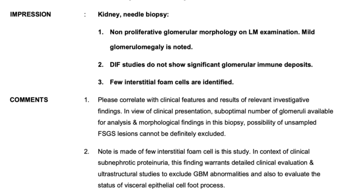 Biopsy report